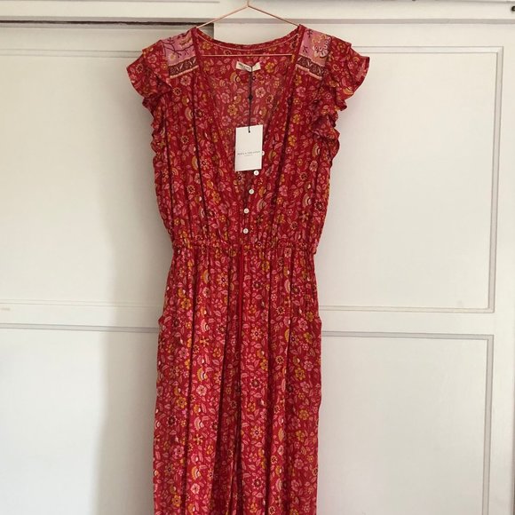 ♥️ SOLD ♥️ Spell Dahlia Jumpsuit - NWT - Size S - Picture 1 of 6
